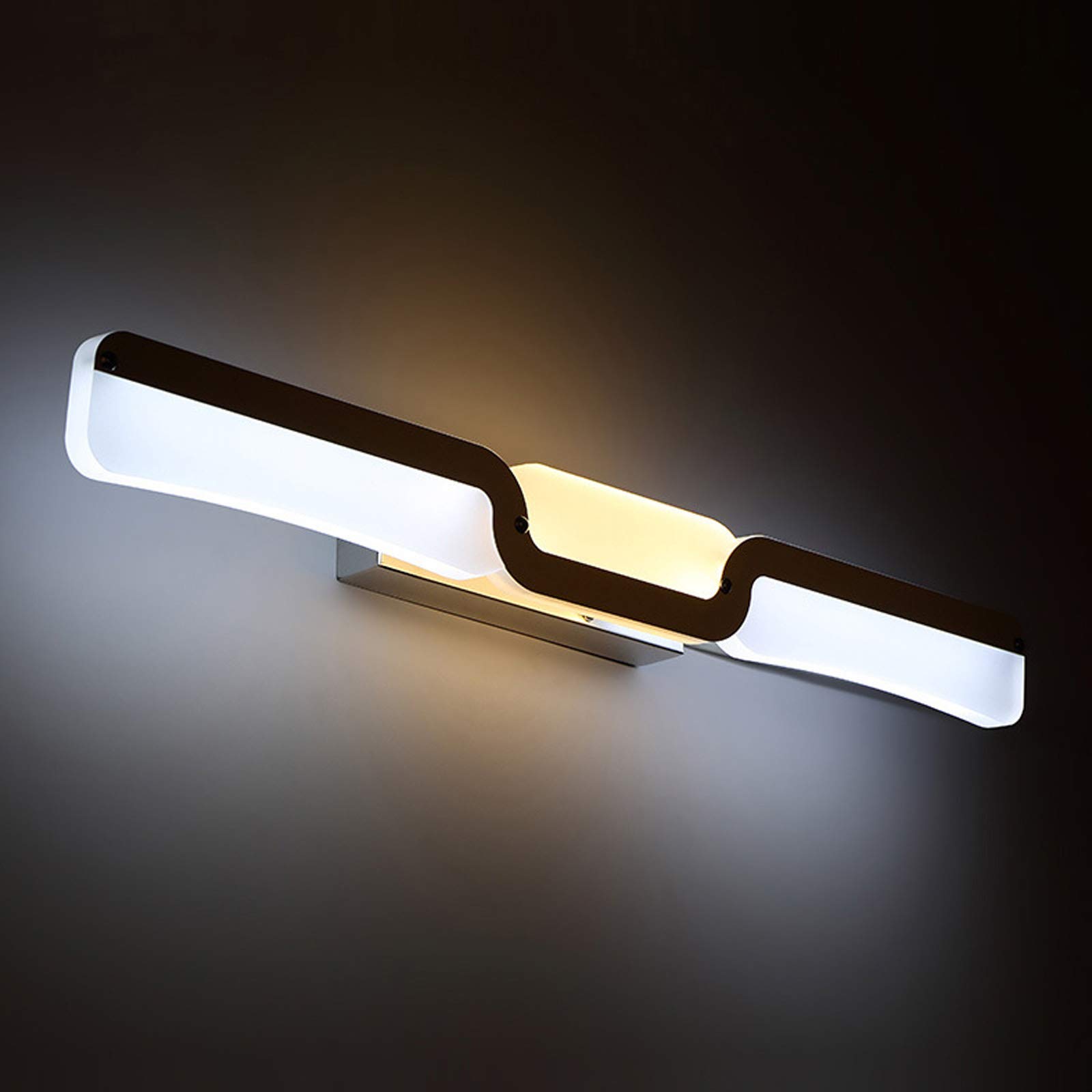Luces de espejo de baño en acero inoxidable de 49cm frente a apliques comunes 8