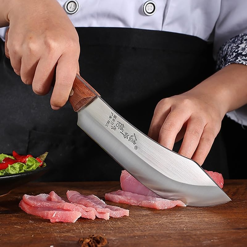 Meat Cleaver,Cleaver Knife Stainless Steel Meat Fish Fruit Vegetables Chopping Slicing Kitchen Chef Butcher Cleaver Knife Kitchen Knife Machete Knife