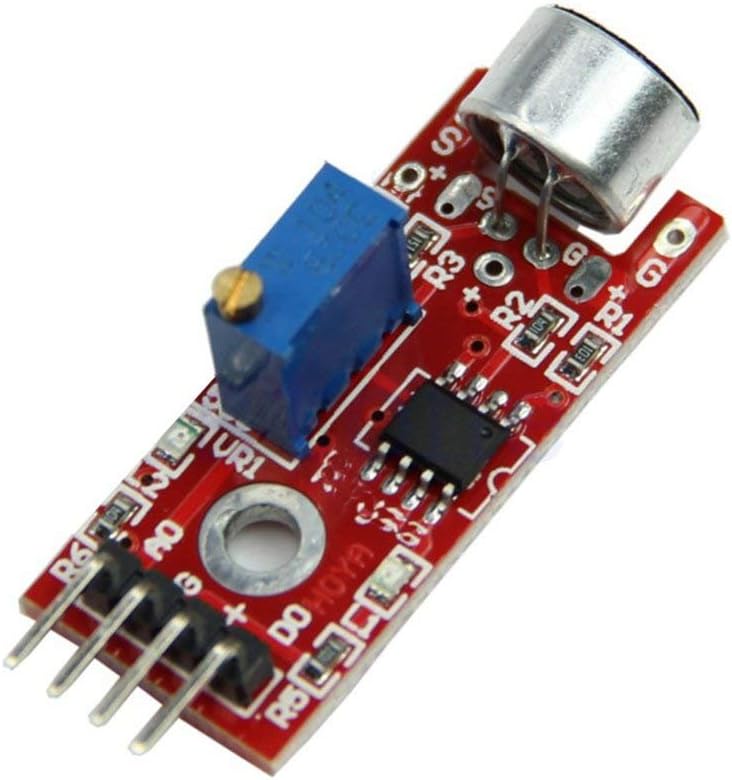 Sound Sensor Module for Boards Compatible with Arduino | LM393 Sound Sensor | LM393 Sound Detection Module - (Pack of 1)