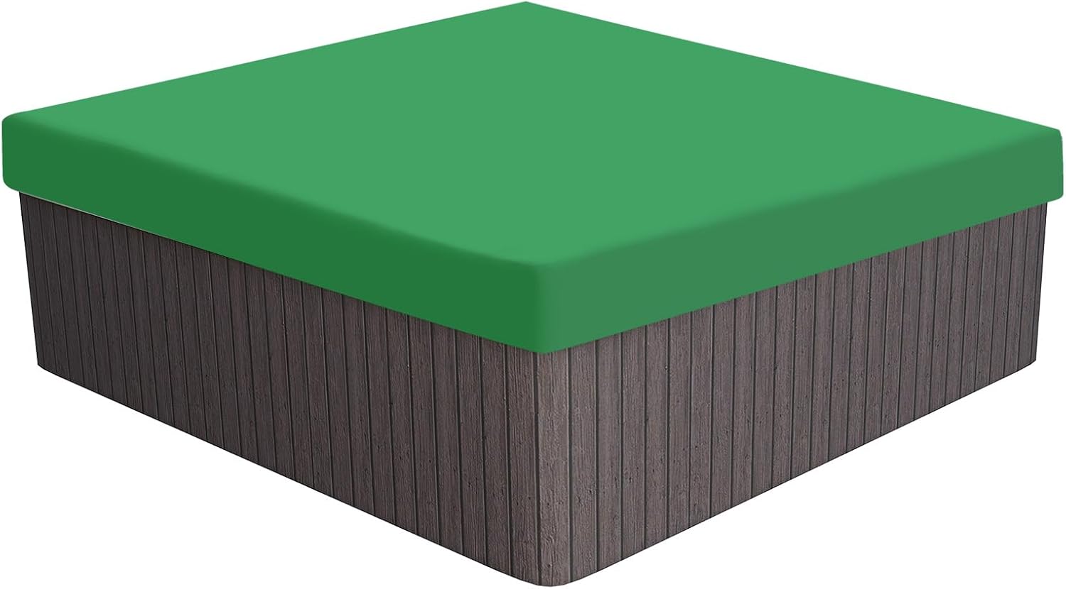 PATIKIL 90.9x90.9x11.8 inch Square Hot Tub Cover, 210D Oxford Waterproof Dustproof SPA Cover Protector Patio Furniture Covers for Hot Tub Outdoor Indoor, Green Green 90.9x90.9x11.8"