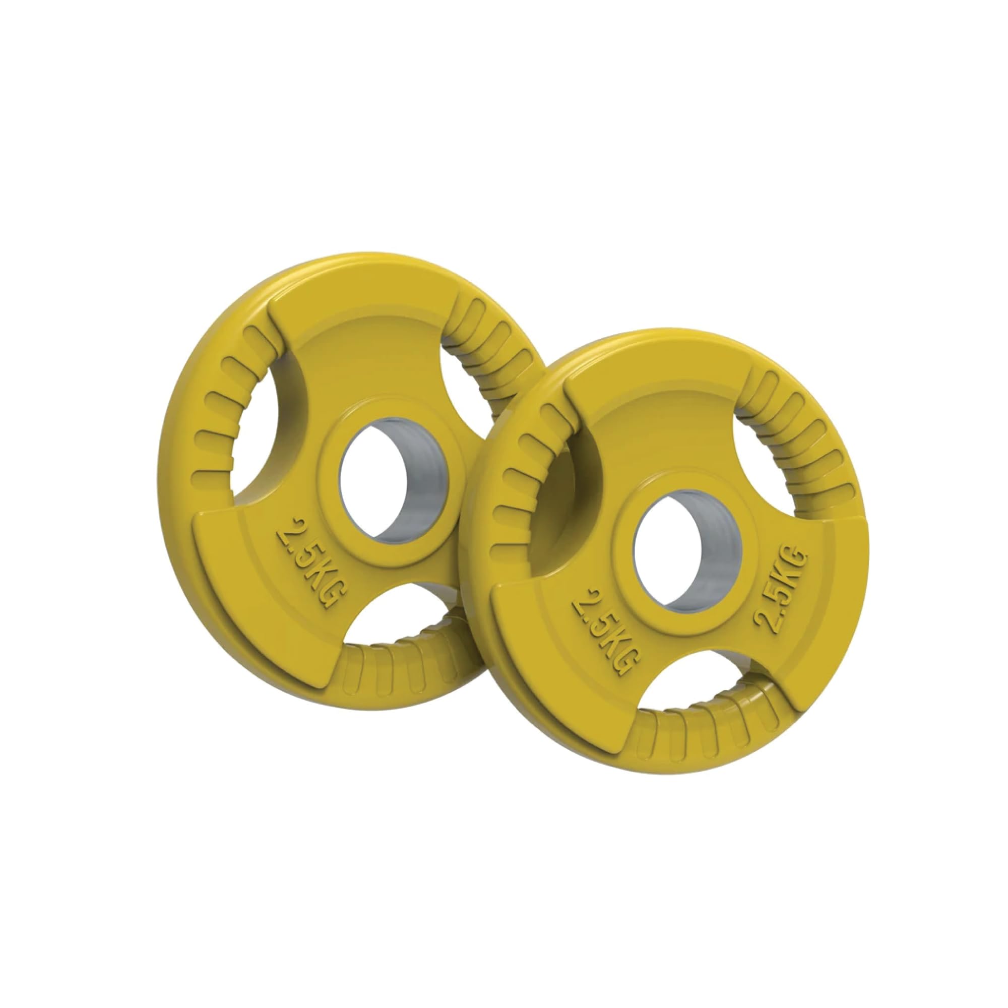 Monstershop Olympic Tri-Grip Rubber Weight Plates Colour Pairs Sets 2.5 KG