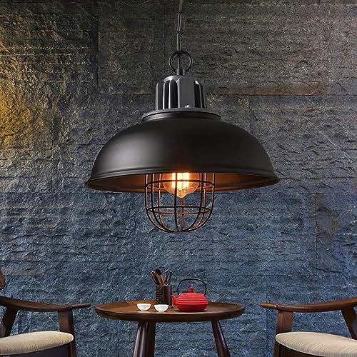 Luminaire suspendu vintage réglable avec cache-pot intégré