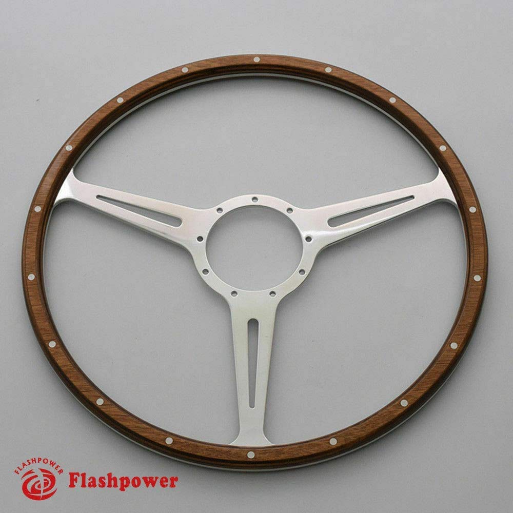 パーツ ALL WOOD Steering Wheel Amazon.com: 15'' Classic wood steering wheel Restoration