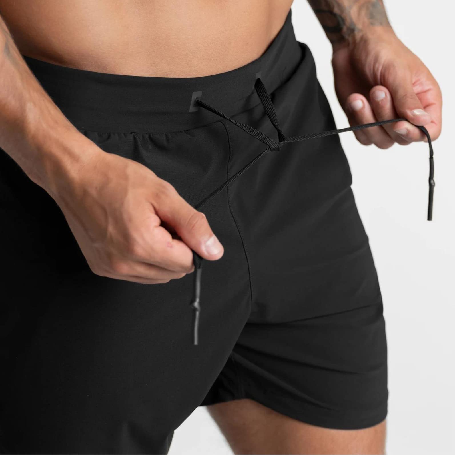 Pantalones Cortos Deportivos Hombre Secado Rápido Correr Entrenamiento