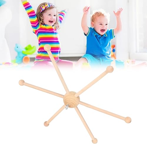 Miniatura 3 de Colgador de cuna de bebé  Percha móvil de madera para colgar móvil de madera, marco colgante de cama, juguete de decoración de cama para campanilla