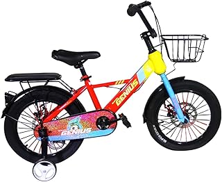 دراجة للأطفال بعمر 10 سنوات من سوبر جينيوس مقاس 51 سم لون أصفر اطفال