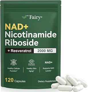 NAD Supplement,NAD Nicotinamide Riboside,Extra Strength NAD Alternative Liposomal,Boost NAD & Resveratrol + for Women & Men,Energy Anti-Aging,Cell Regeneration,120 Capsules sack-120