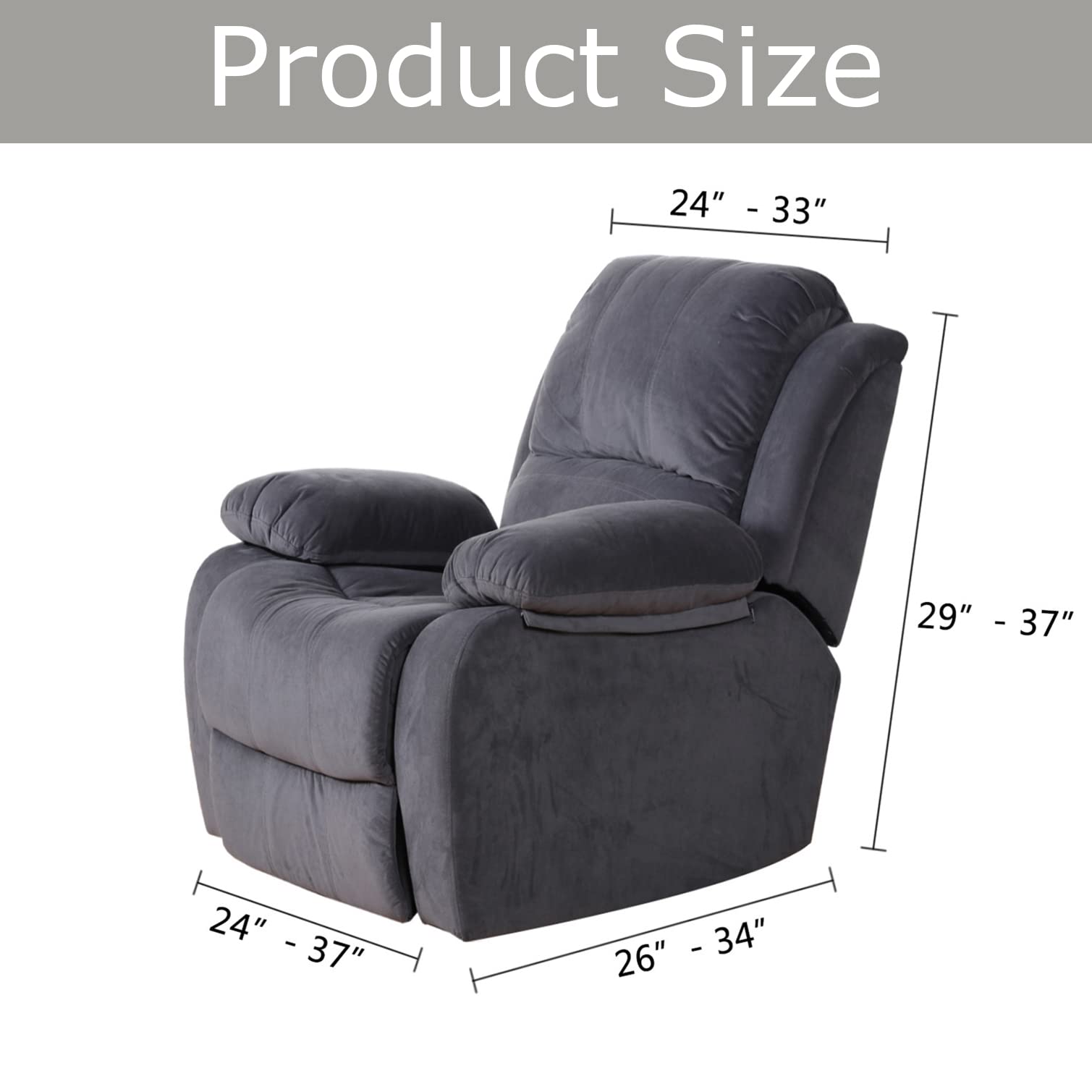 Rekbare Jacquard Suède Fauteuilhoes Zonder Armleuningen - Afneembaar en