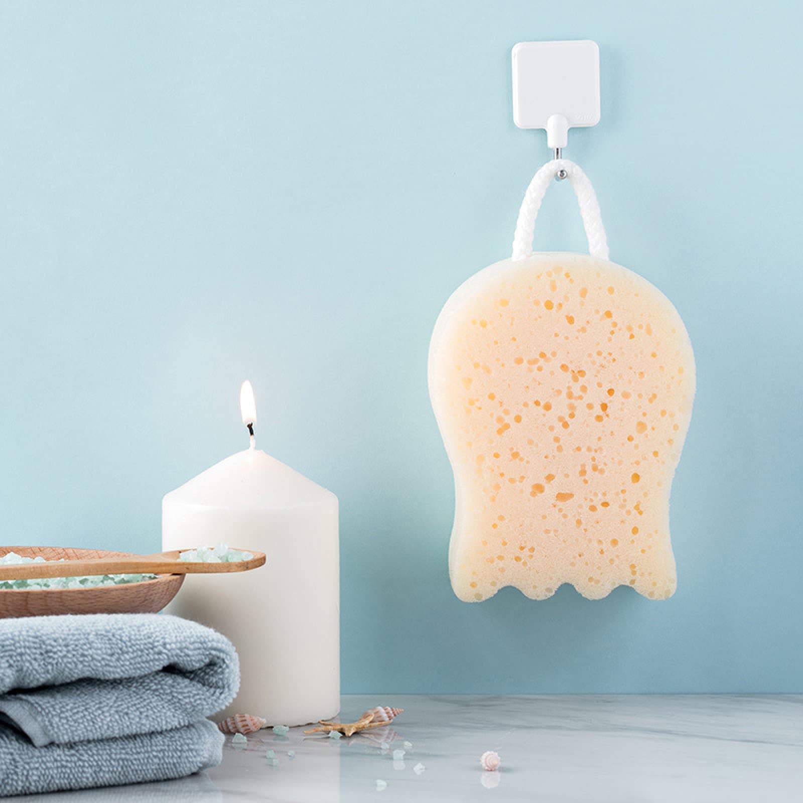 1 sztuk piłka prysznicowa piłka do kąpieli gąbka pod prysznic peeling do ciała peeling do złuszczania skóry gąbka do kąpieli pod prysznic skóra akcesoria do kąpieli