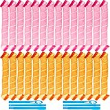 28 Pieces Hair Curlers No Heat Spiral Curls Heatless Curls Magic Soft Hair Curlers Styling Kit with...