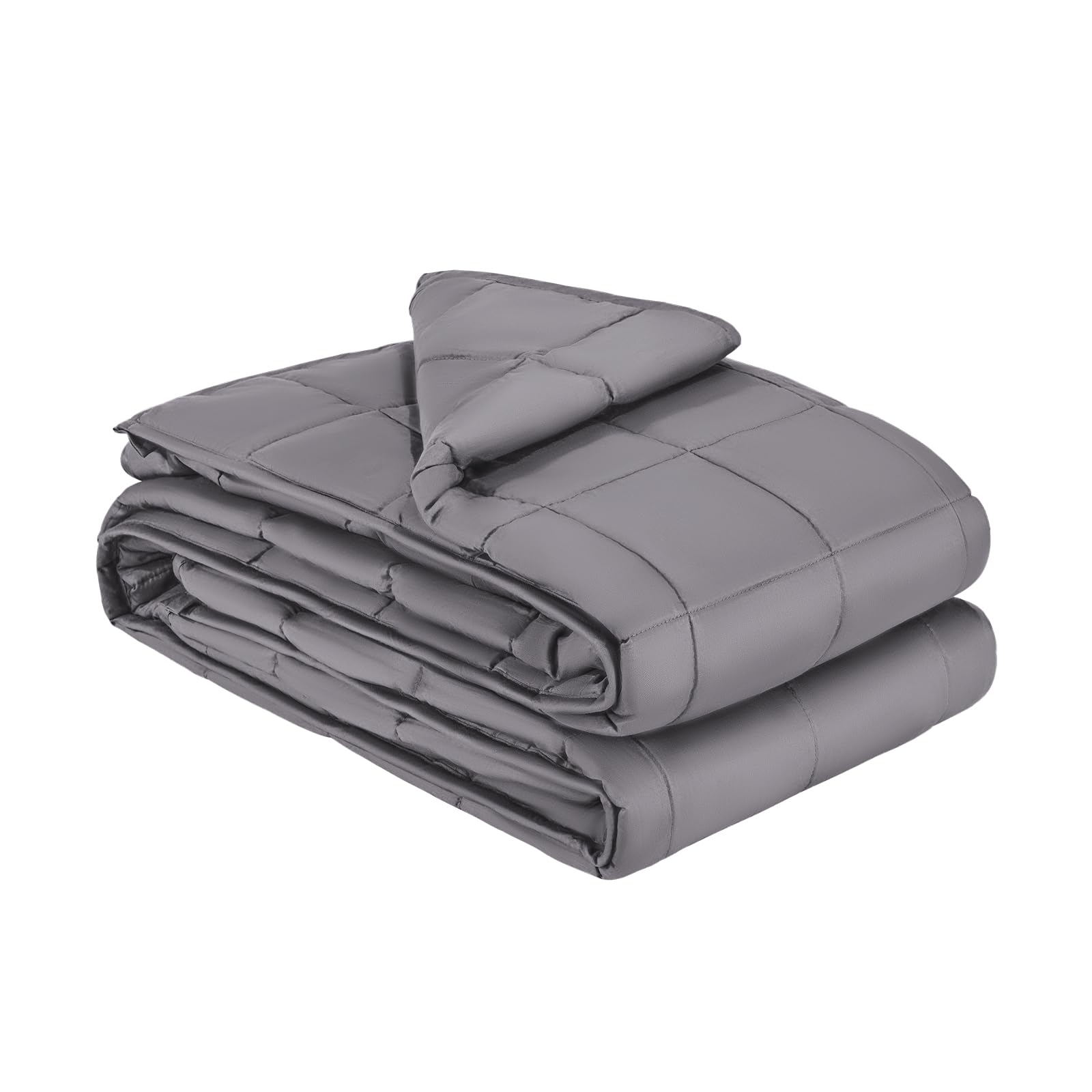 VEVOR Couverture Lestée 11,5 kg Couette Lourde 203 x 221 cm, Coton Doux, Respirante, avec Perles de Verre, Convient aux Personnes 113-140 kg, pour Soulager Anxiété et Stress, Améliorer Sommeil, Gris