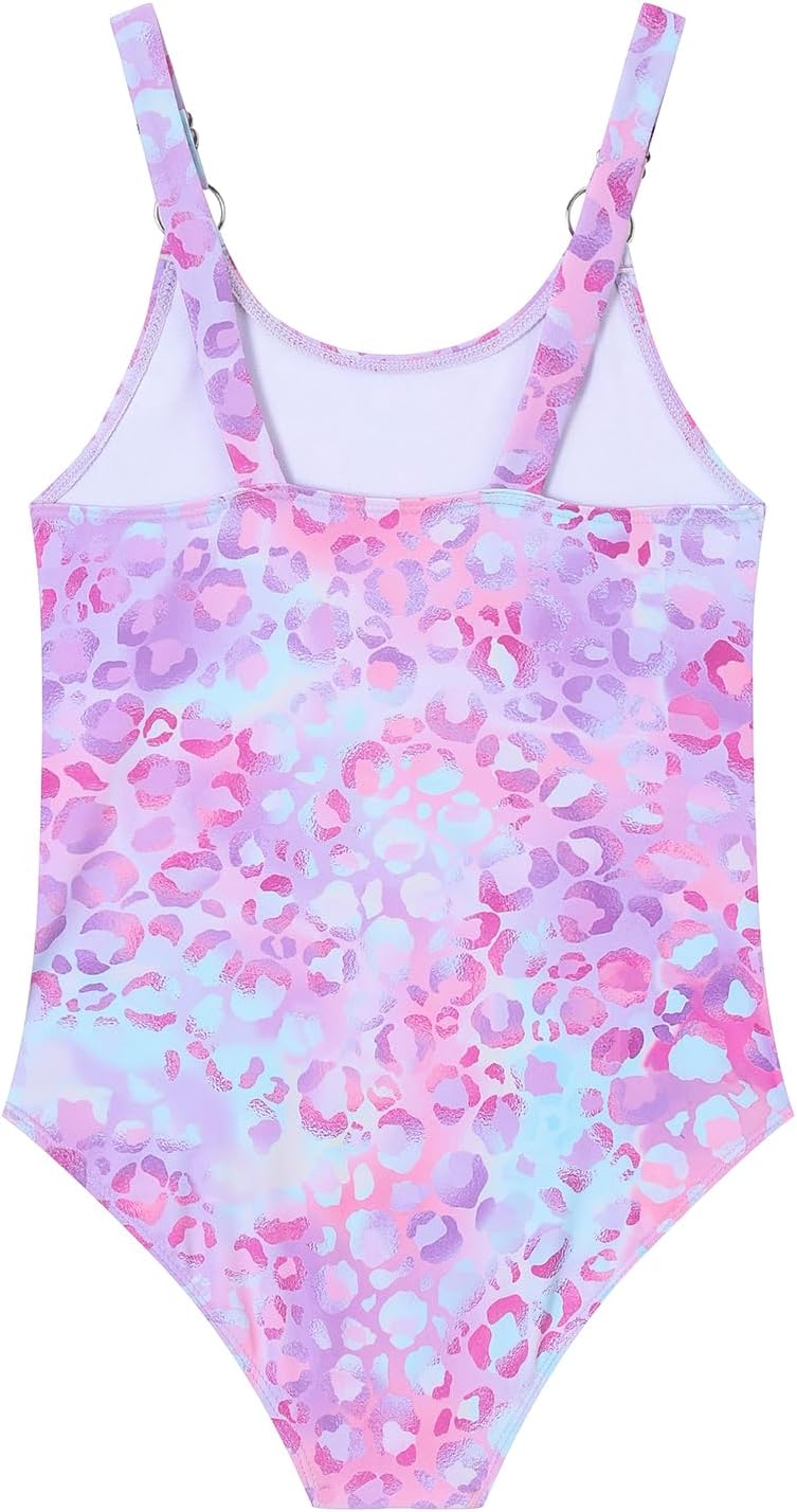 Girls One Piece Swimsuit Quick Dry Swimwear Swimming Beach Bathing Suit for 5-14 Years - Image 2