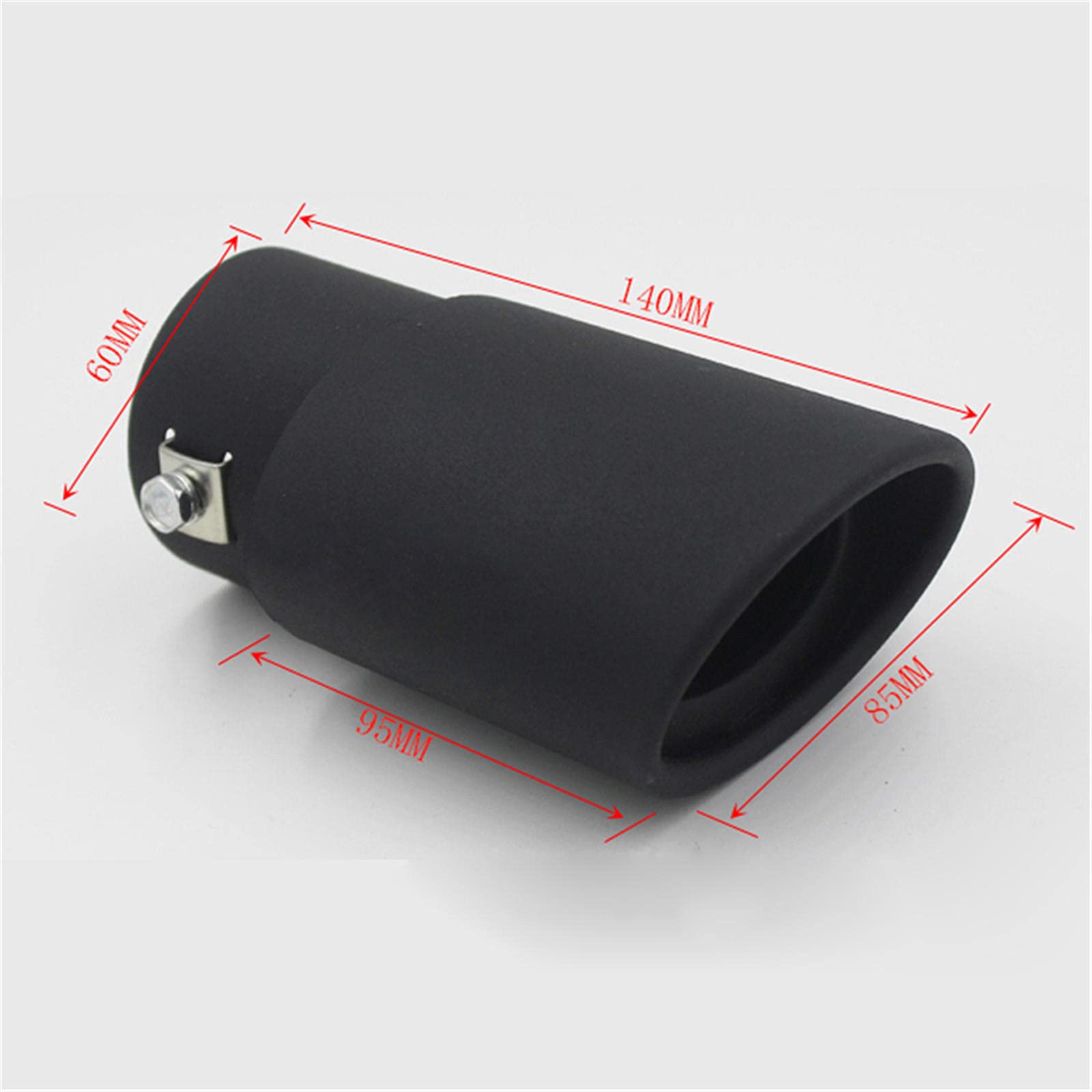 SAXTZDS Universale in Acciaio Inox Auto Tubo di Scarico marmitta Copre Styling, Misura per Jeep BMW Fiat Ford Mercedes Skoda Peugeot Chevrolet