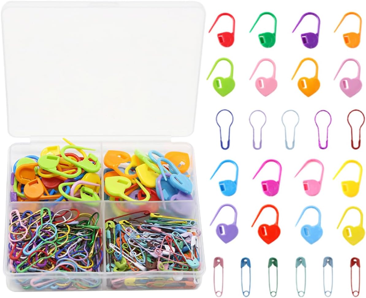 Gadpiparty 4sets Heart Shaped Markers for Knitting and Crochet Markers Lightweight and Convenient for of Your Work