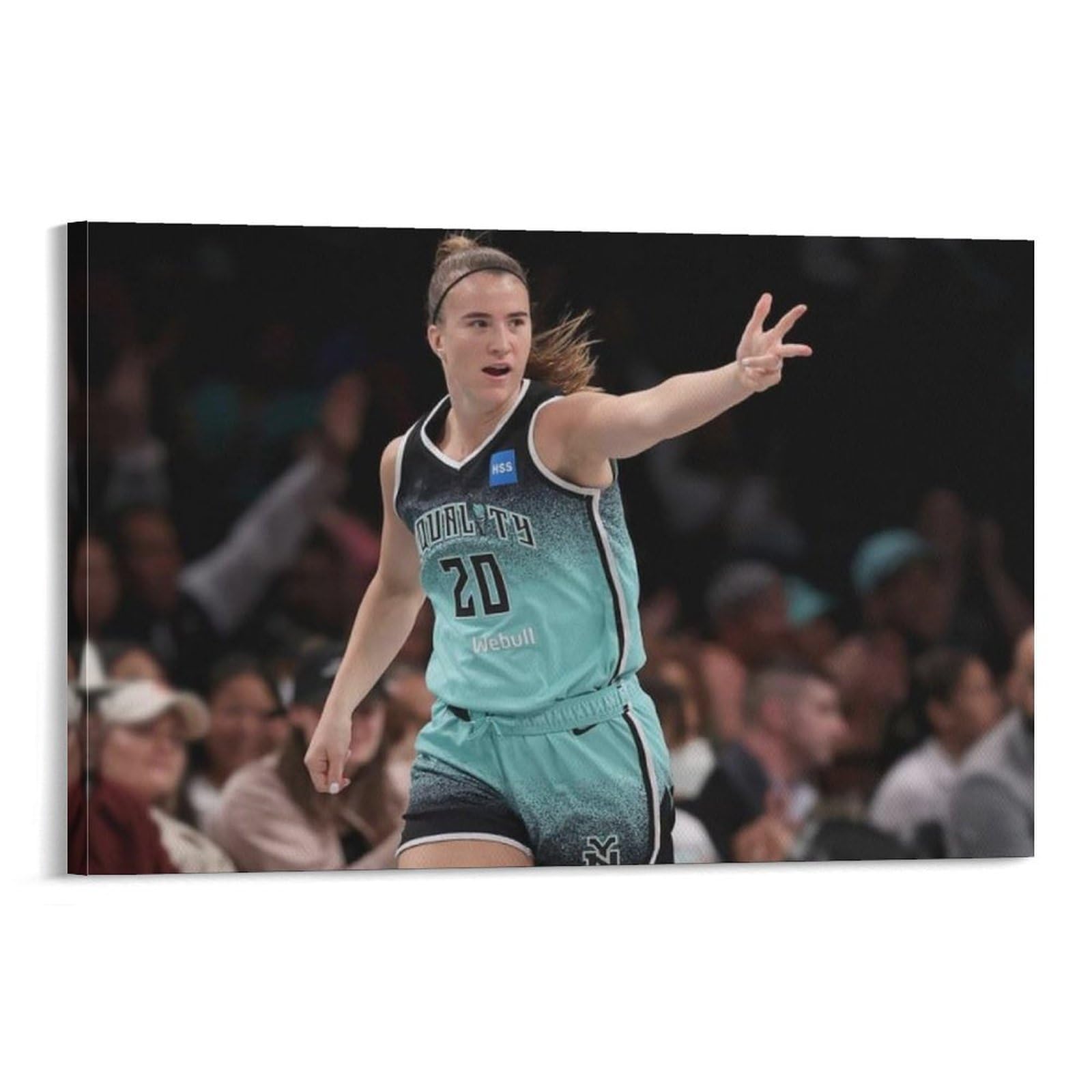 ASUIU Sabrina Ionescu Canvas Poster Poster Print Art Wall Painting Canvas Posters Modern Bedroom Decor 20x30inch(50x75cm)