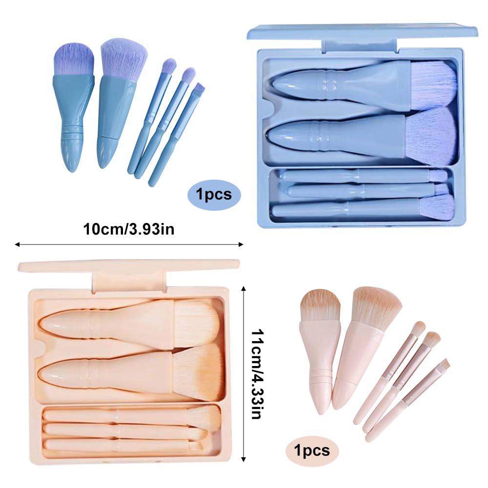 Travel Makeup Brushes Set, 10 PCS Mini Makeup Brush - Image 2