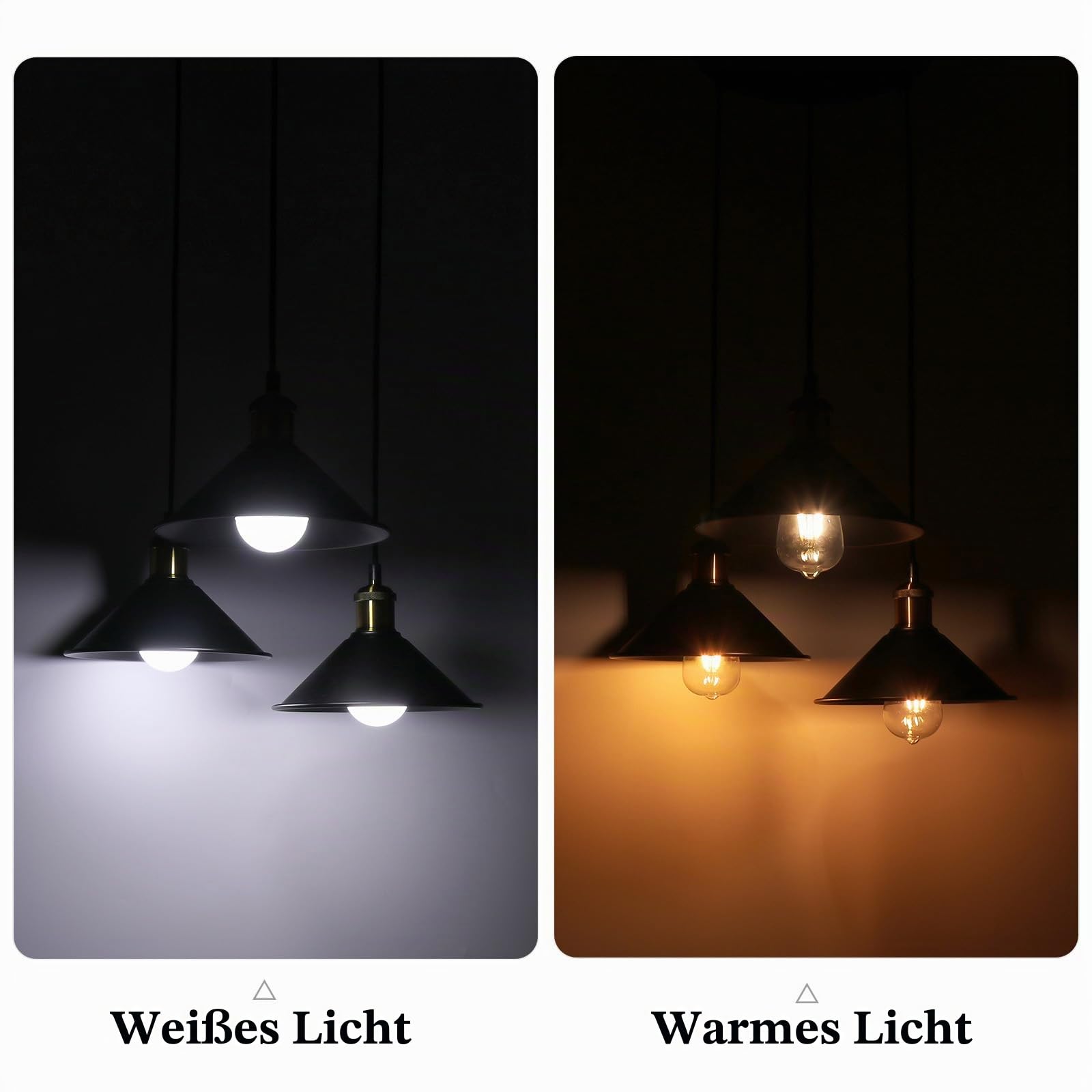 FIRVRE Hängelampe Vintage 3-Flammig, Runde Kronleuchter Klein Schwarz Gold, Pendelleuchte Höhenverstellbar für Wohnzimmer Küche Esstisch