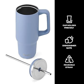 弁当箱・水筒 Starbucks Swell Stainless Steel Tumbler S'well Stainless Steel Tumbler with Straw and Slide-Open Lid