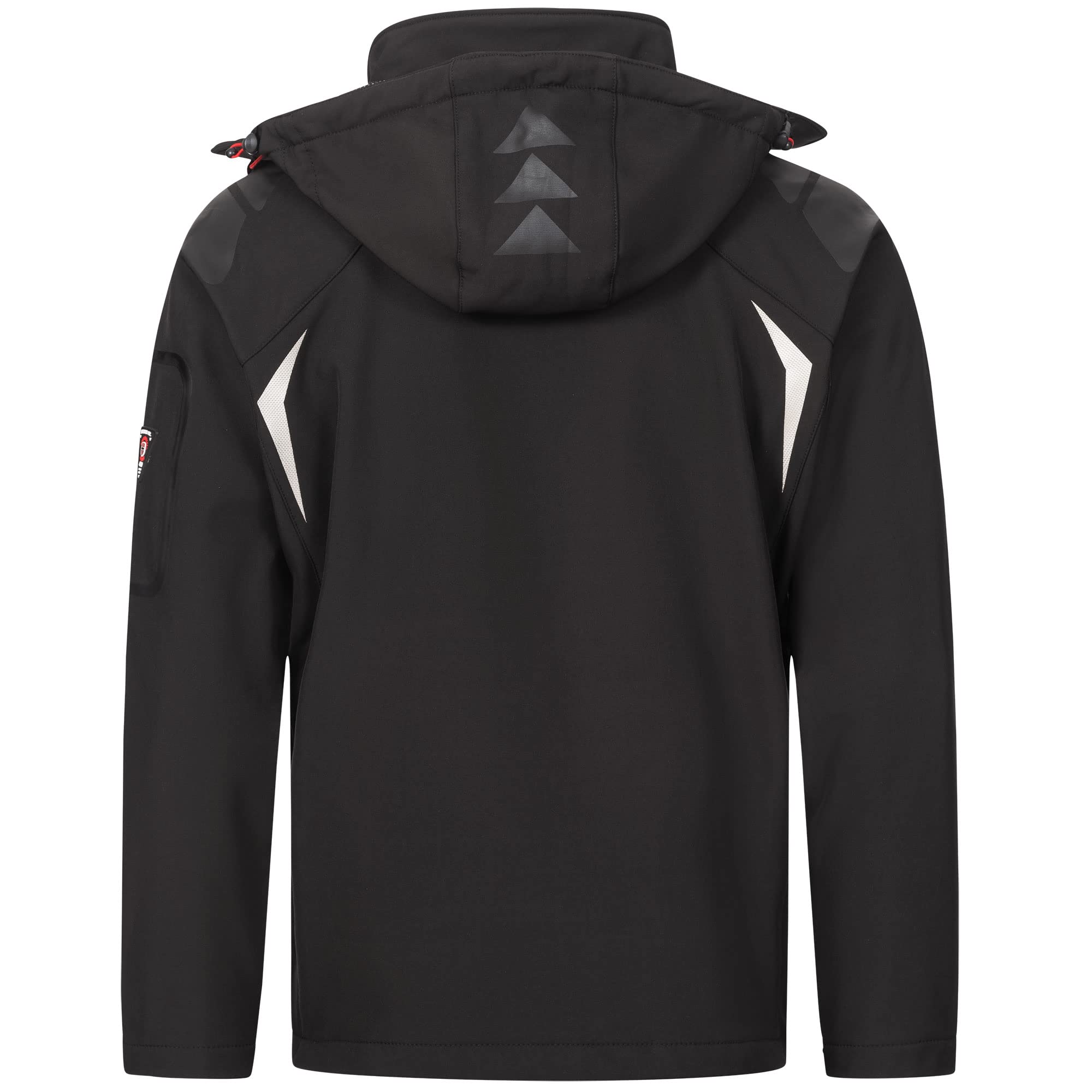 Geographical Norway Tambour Chaqueta Softshell para hombre, negro/negro, M