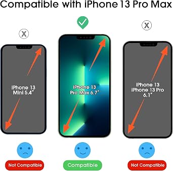 amFilm OneTouch for iPhone 13 Pro Max 6.7'' Screen Protector Tempered Glass