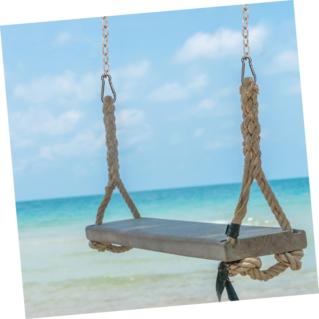 2pcs Heavy Duty Stainless Steel Dog Chain for Outdoor Use Multifunctional Tie Out Cable Swing Chain for Hammocks Swings