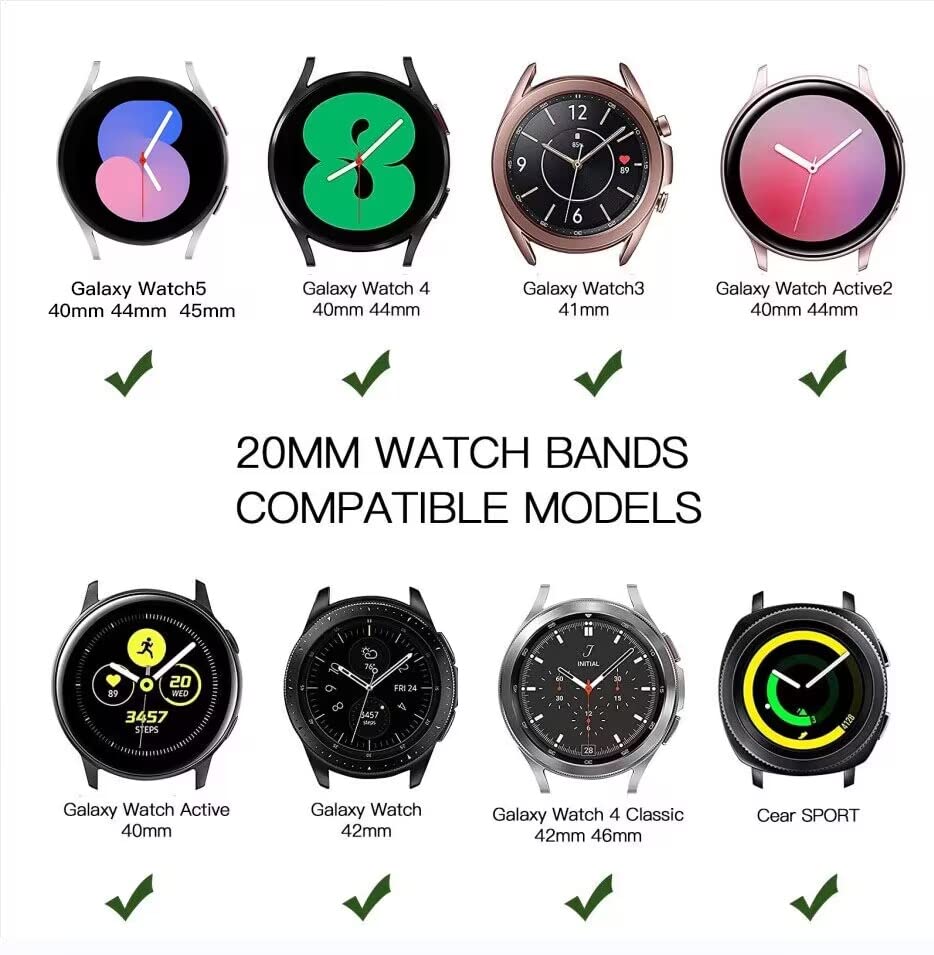 Correa elástica para Galaxy Watch 20mm compatible miniatura 5