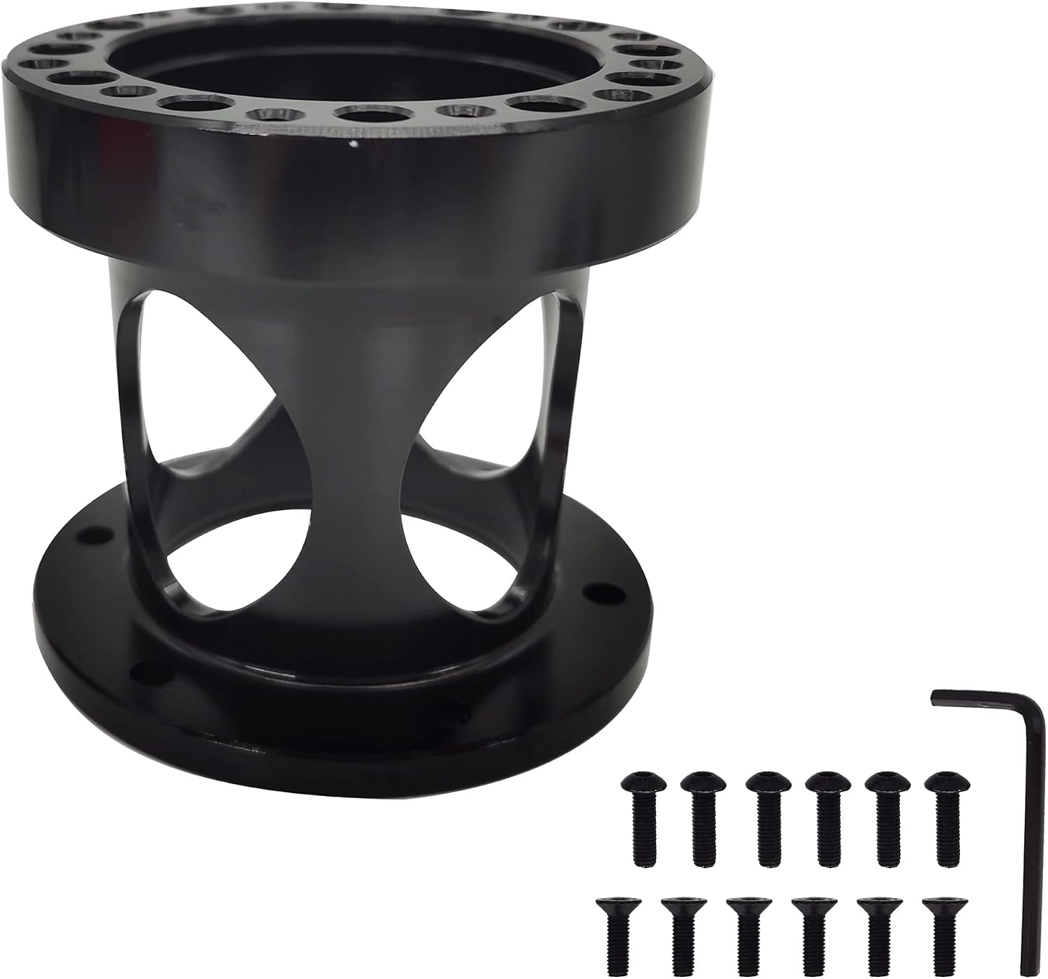 3 inch Steering Wheel Hub Spacer Universal Car Aluminium Extension Spacer Steering Wheel Modified Booster Pad (3 inch)
