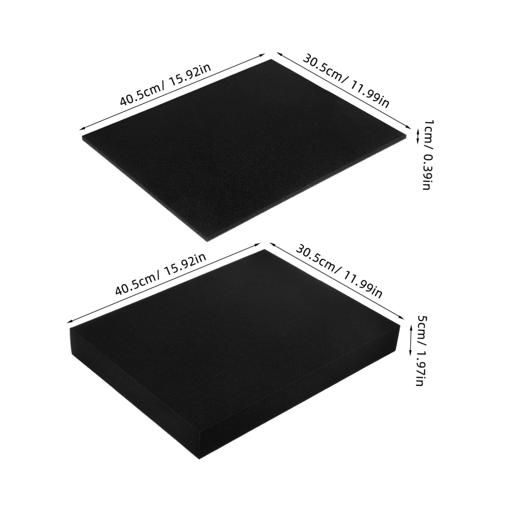 VILLCASE 4Pcs Hand Tear Foam Inserts Packing Foam Sheets for Tool Box Jewelry Box Crafts Shipping Protection