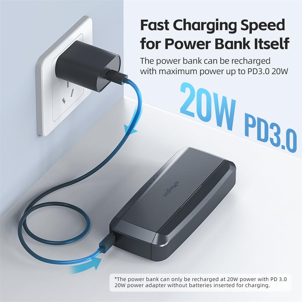 Vemico 2 Batterie + Caricatore Per 360 Ace Pro 2 – 1840 MAh, Ricarica Doppia USB-C/Micro, LED, Per Fotocamera 360