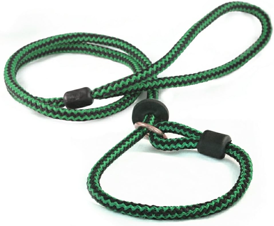 Outhwaite Dog Lead Harlequin Slip Lead, 60-inch x 9 mm, Green/ Black