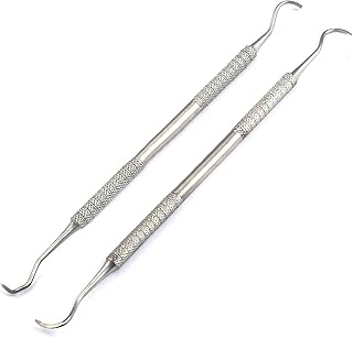 AAProTools Dental Scalers Jacquette U15/30, Sickle H6/h7 Anterior Posterior Tarter Remover Double Ended Periodontal 2 Pieces Instruments