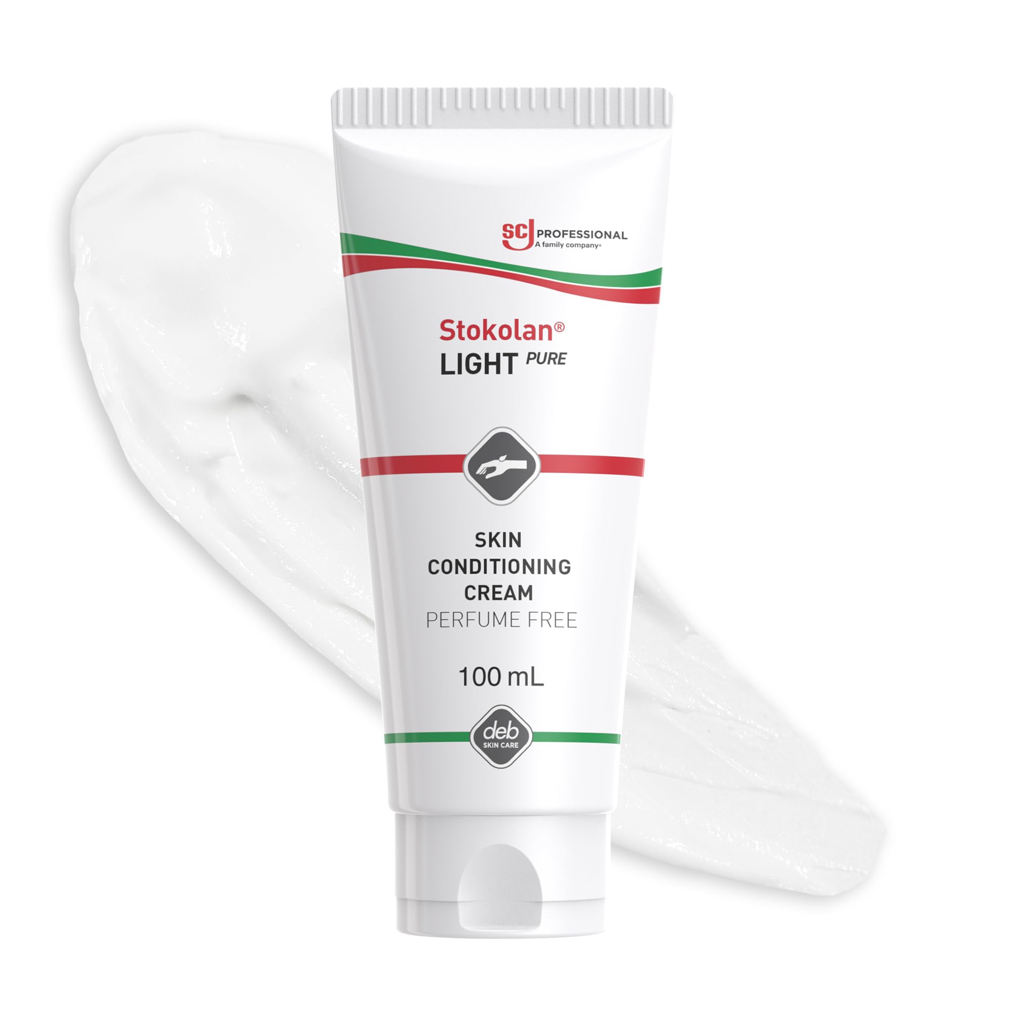 Deb Stokolan Light Pure 100ml Tube Moisturising Skin Conditioning Cream (Pack of 12)