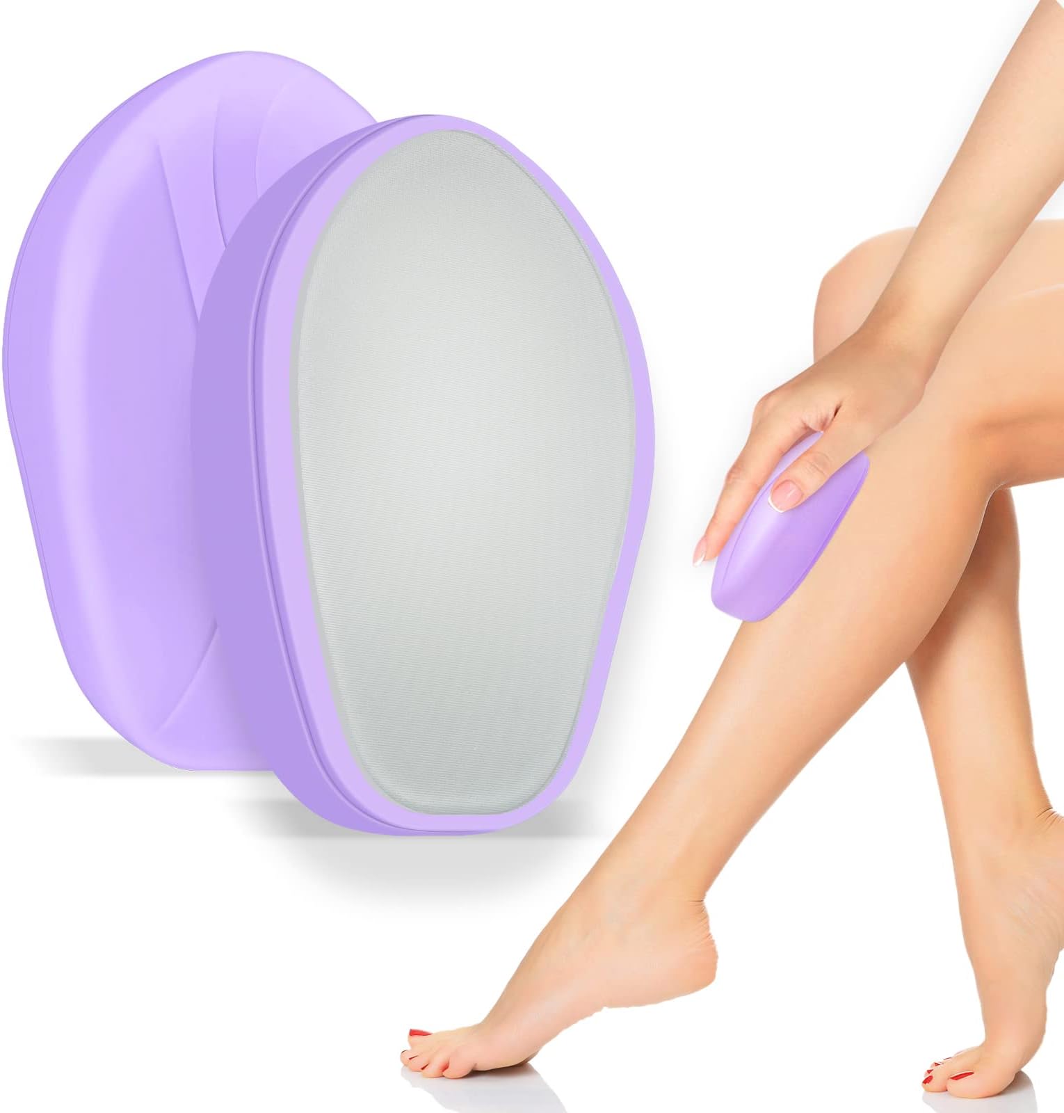 UQQU Crystal Hair Eraser for Men and Women, Crystal Hair Remover, Gentle Exfoliation, Reusable, Unisex, Adults