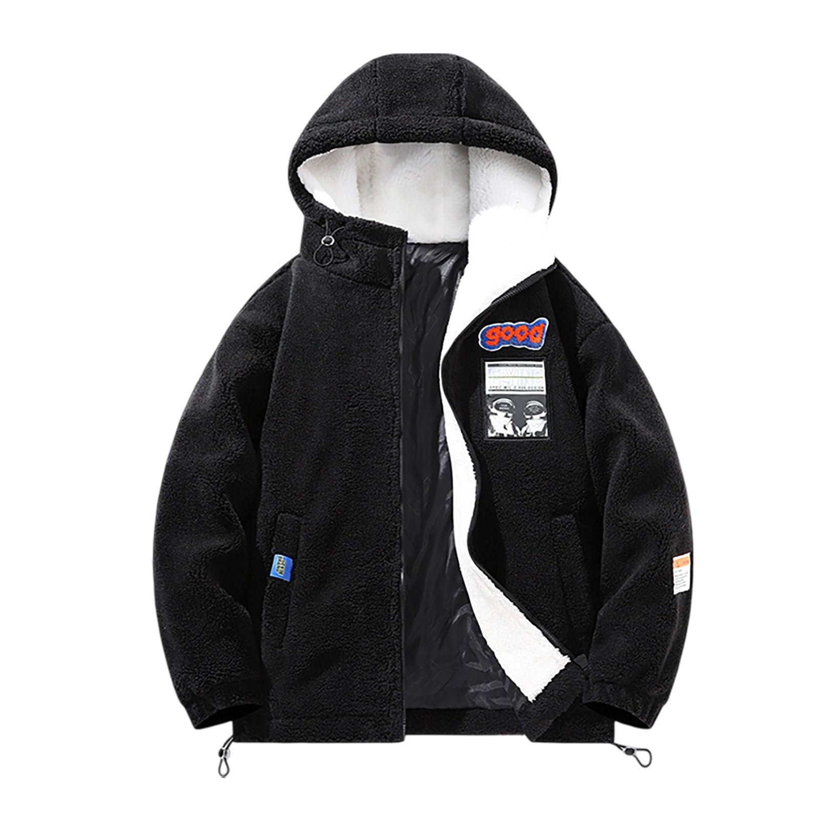 Générique Manteau Homme Parka Hiver Jacket Veste De Ski Bucheron Blouson Running Softshell Vetement Long Tres Chaude Polaire Vêtements Femme Polaires Randonnée Cardigan Mi Saison Aviateur Travail