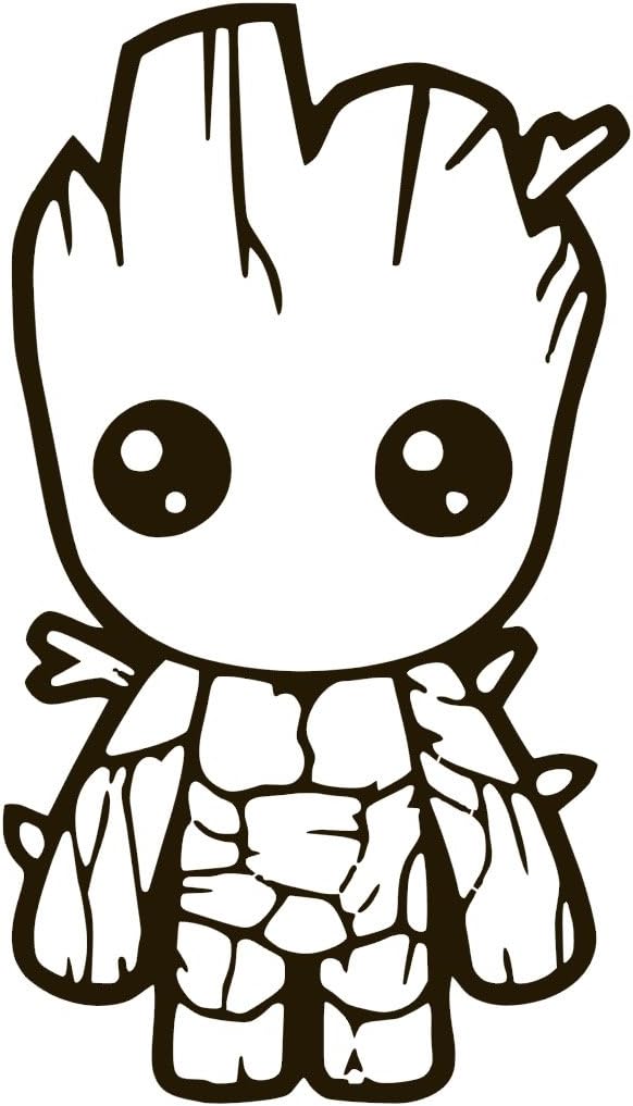 Baby Groot Vinyl Stickers Decals for Car Bumper Window Laptop Tablet Phone