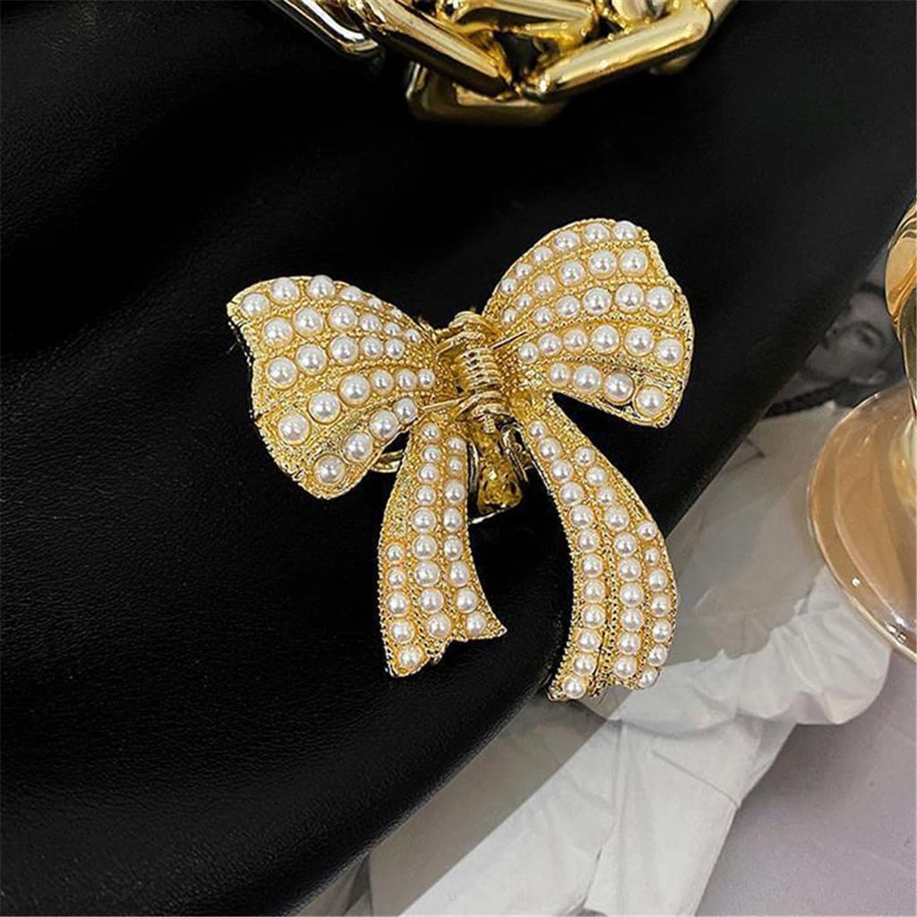 Forcine, fermagli, fermagli for capelli, fermagli for artigli, accessori for capelli con nodo imitazione perla fermaglio for capelli elegante clip for tutto il fiammifero femminile capelli lunghi cape