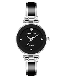 Anne Klein Womens Genuine Diamond Dial Bangle Watch
