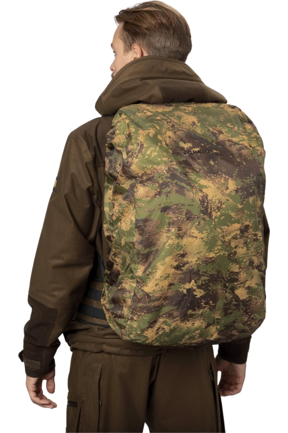 Härkila Forest Hunter Jagdrucksack Grün 27 Liter inklusive Regencover für die Jagd