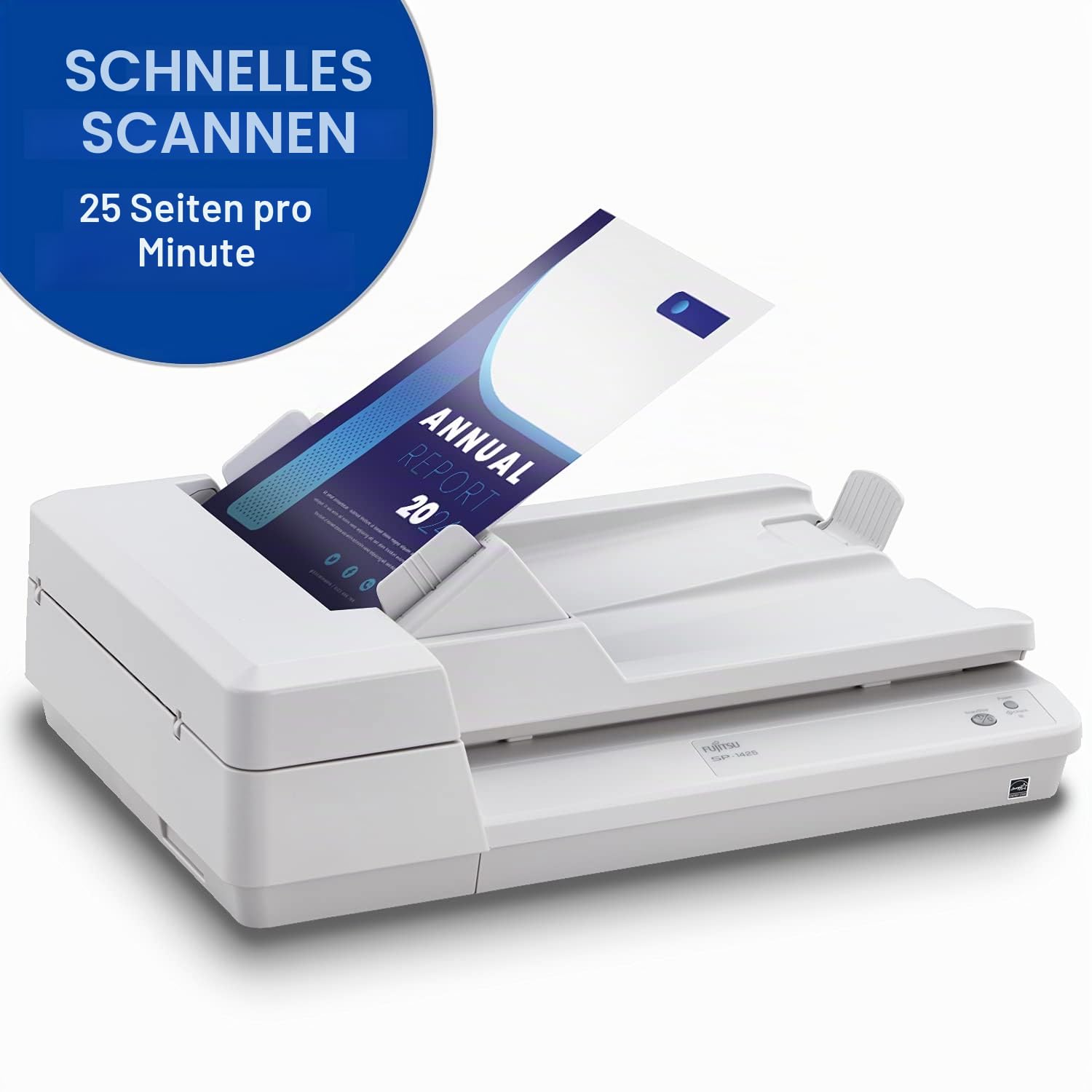 RICOH SP-1425 Dokumentenscanner Duplex A4 600 dpi x bis zu 25 Seiten/Min. einfarbig / Farbe automatischer Dokumenteneinzug 50 Blätter USB 2.0