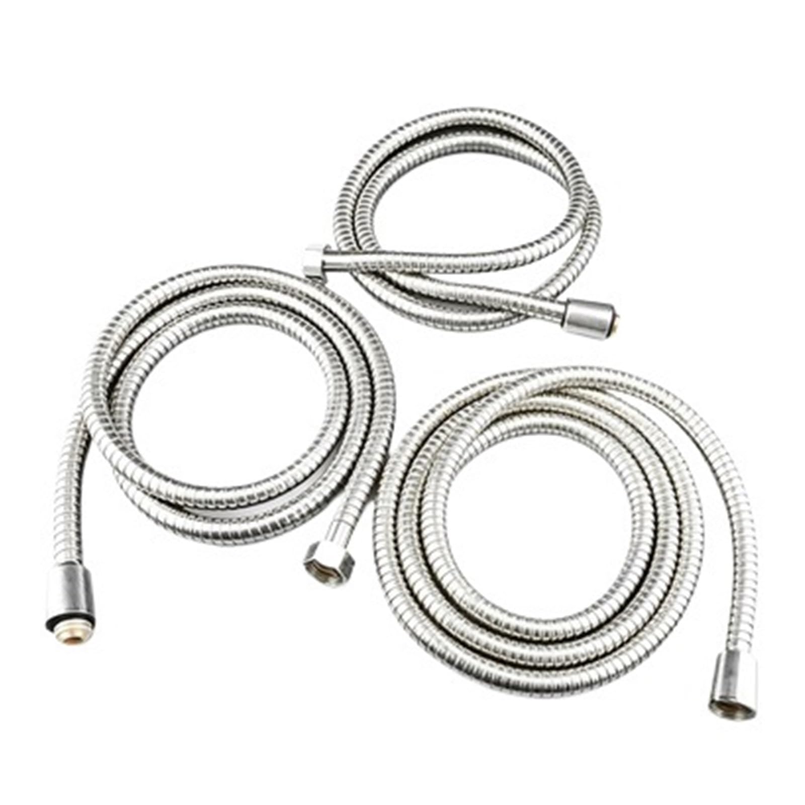 Kdberhfsa 1.5M Flexible Shower Hose Tube 1.2M/1.5/2M Long For Home Bathroom Shower Water Hose Extension Plumbing Pipe Pulling Stainless Steel(1.5M)