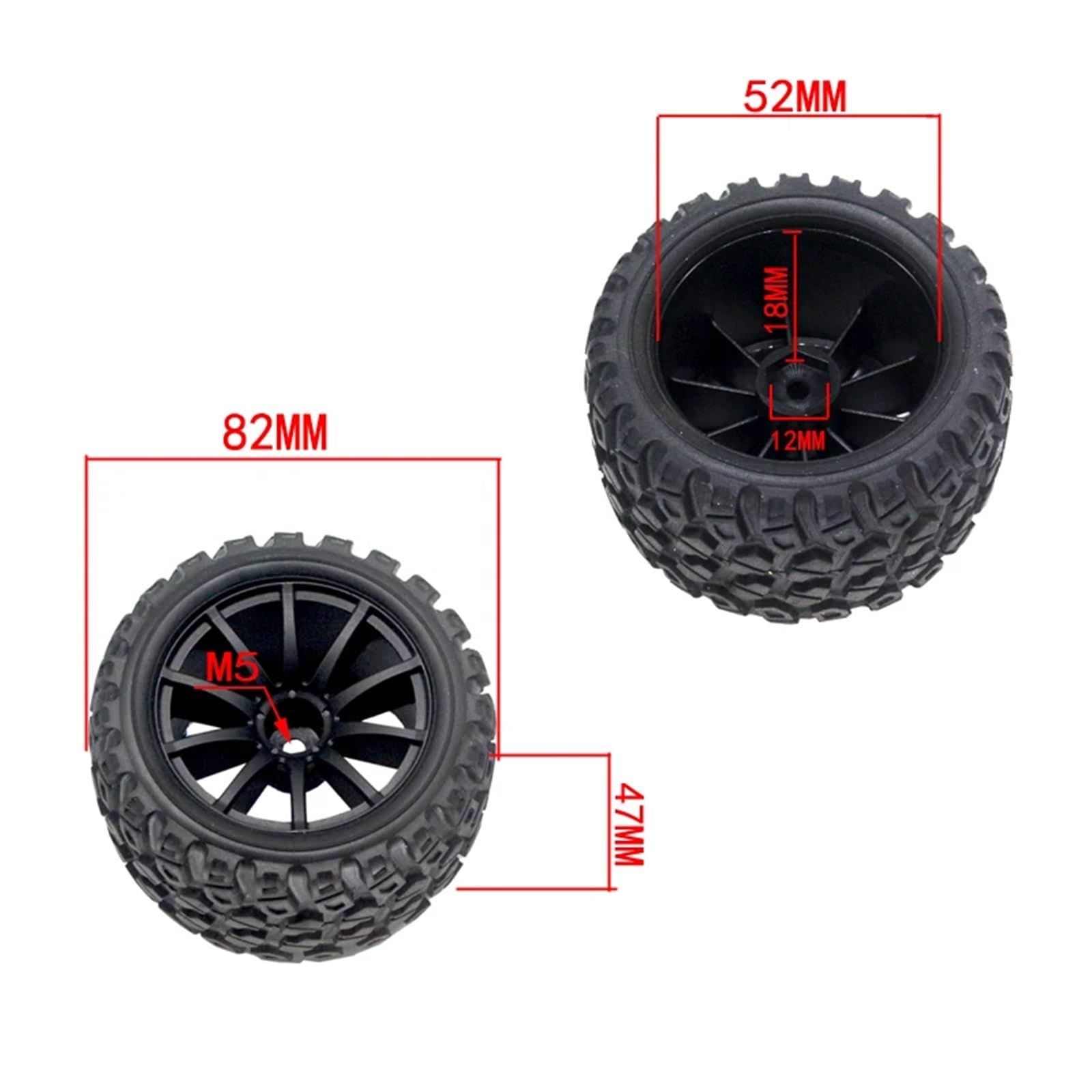 RC Pneumatici Ruote Per MJX 16208 16209 16210 Componenti Pneumatici 16300B Universale RC Auto Pezzi Ricambio Modello Accessorio Modificato Sostituzione Crawler Camion