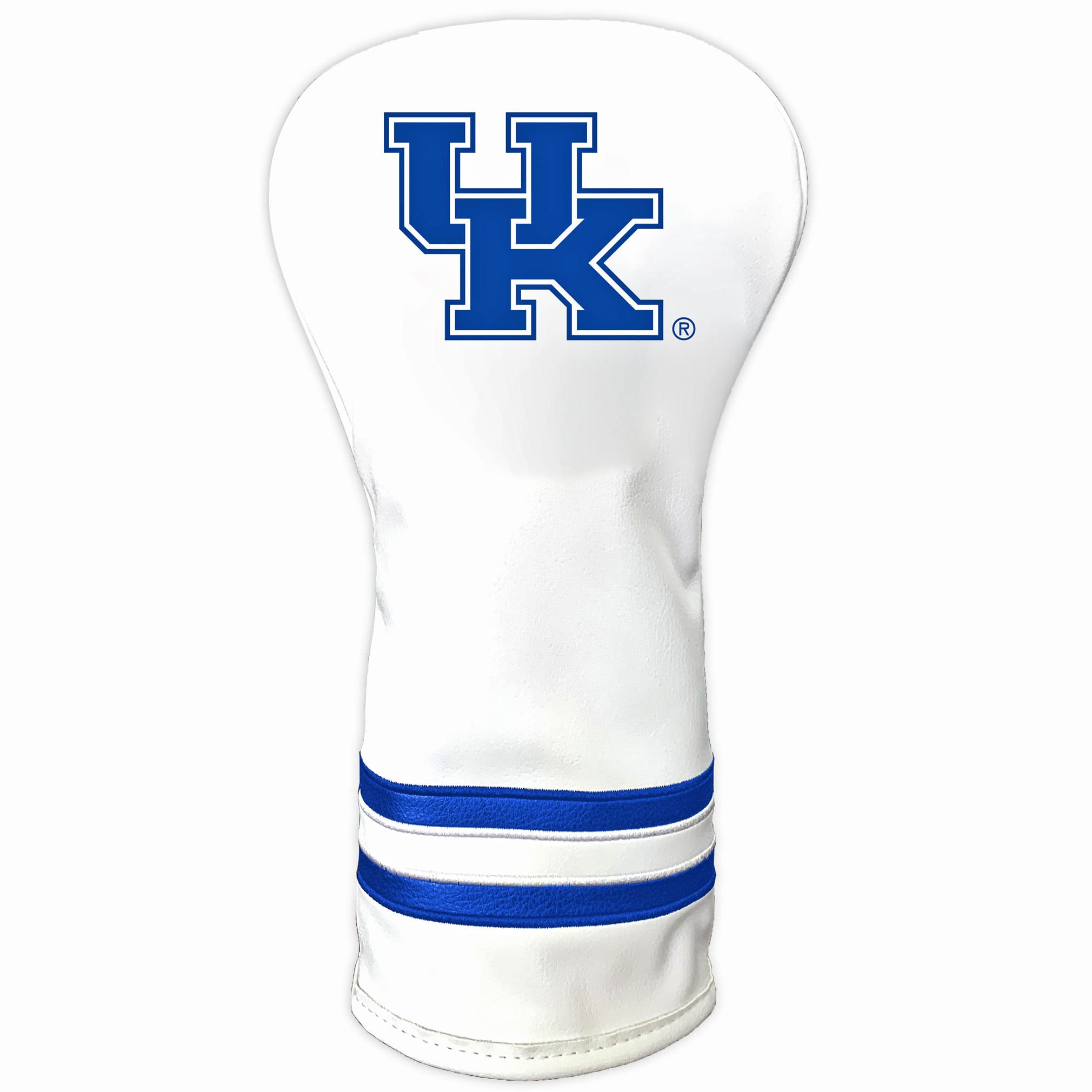 Team Golf NCAA Kent State Golden Flashes White Vintage Driver Head Cover White Vintage Driver Golf Club Headcover, Form Fitting Design, Retro Design