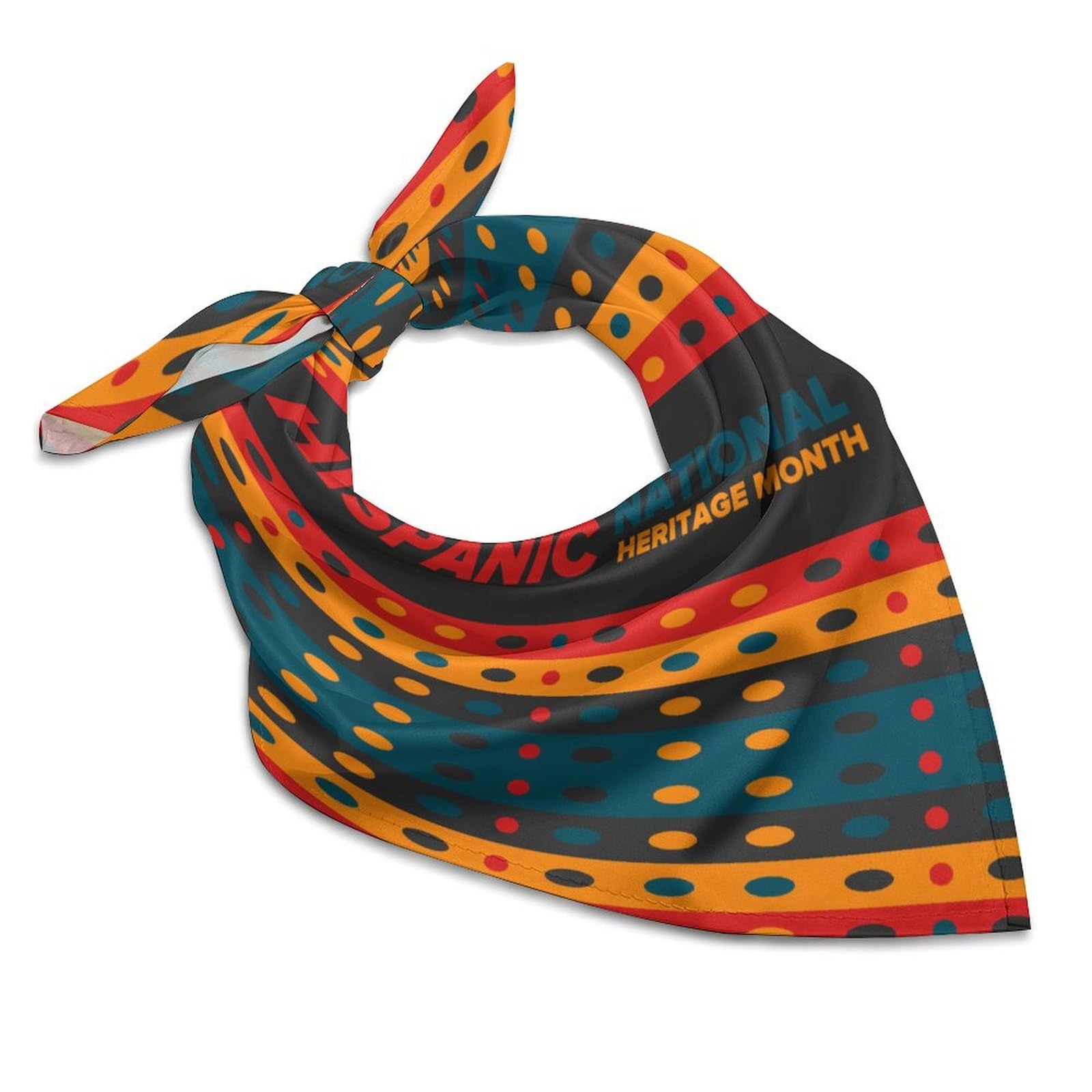 Csemeie National Hispanic Heritage Month Bandana Hair Scarf Headband Adjustable Neckerchief for Men Women Decor