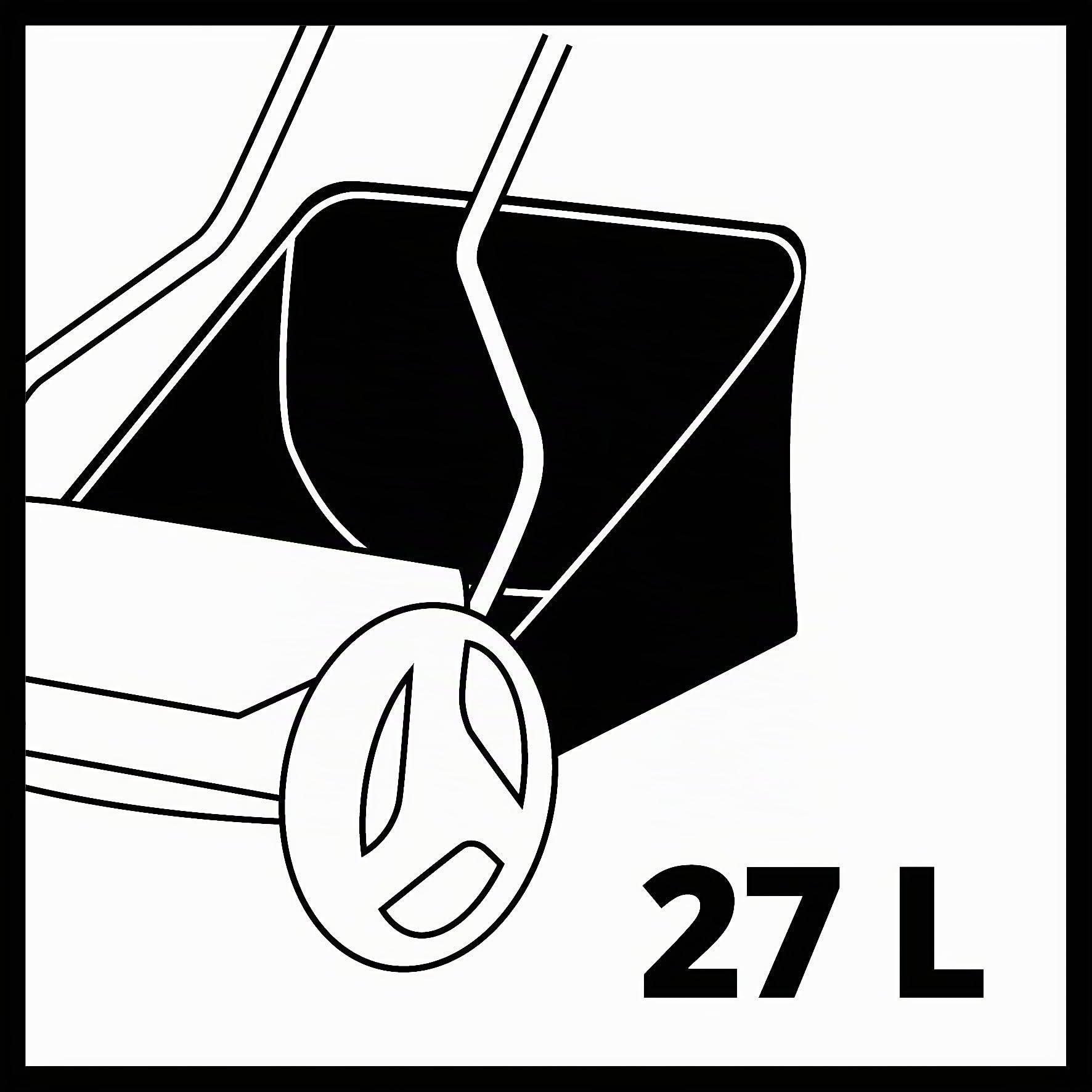 Einhell Tagliaerba a spinta GC-HM 400 (largh. Taglio 40 cm, regolazione altezza taglio su 4-livelli di 13-37 mm, vano raccolta 27 l, 5 rulli elicoidali, consigliato per prati fino a 250mq)