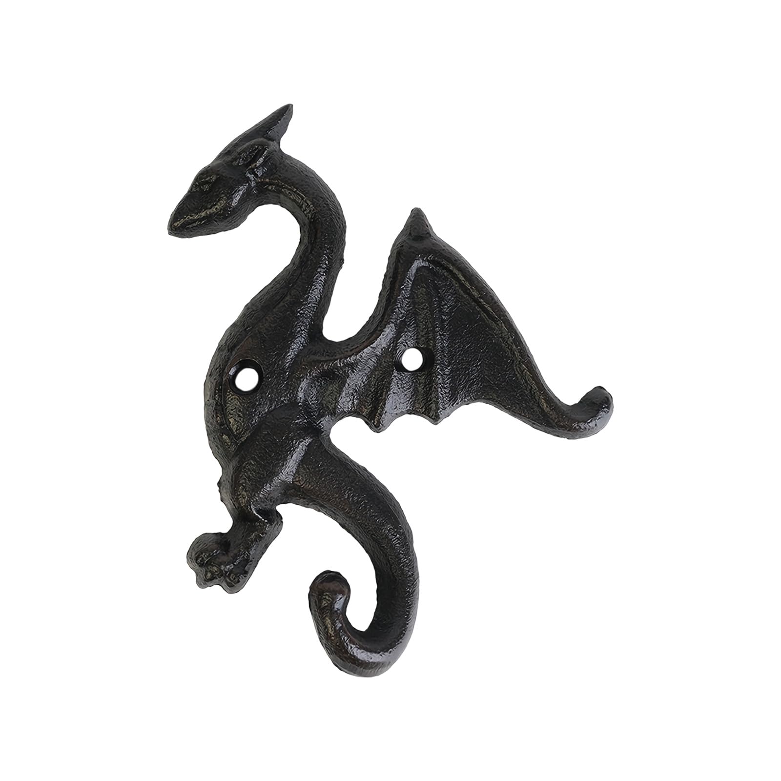 Woedpez Sturdy Iron Dragon Wall Hook for Hanging Umbrellas and Scarves Creative Metal Storage with Vintage Appeal Wall Mounted Dragon Hook