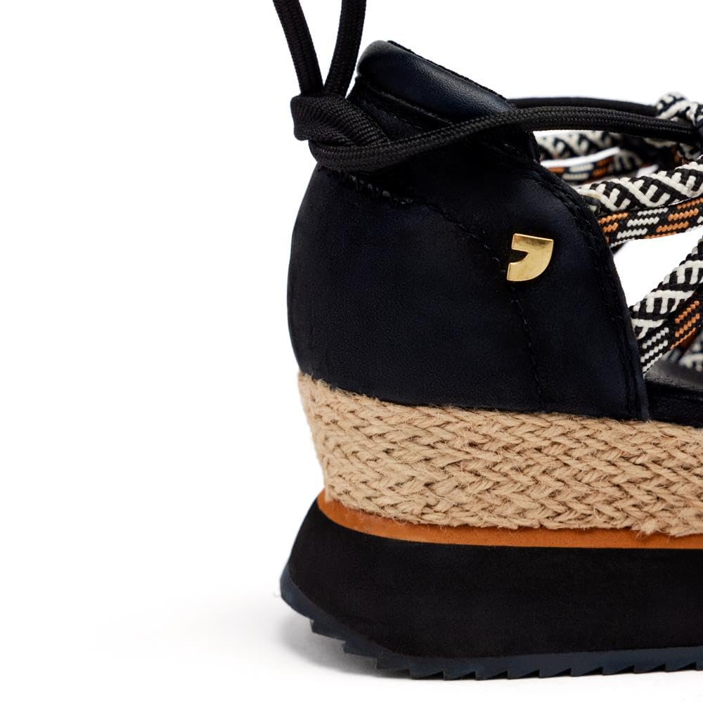 Sneakers Ouvertes Beige DE Type Espadrille À Talon COMPENSÉ pour Femme IONA