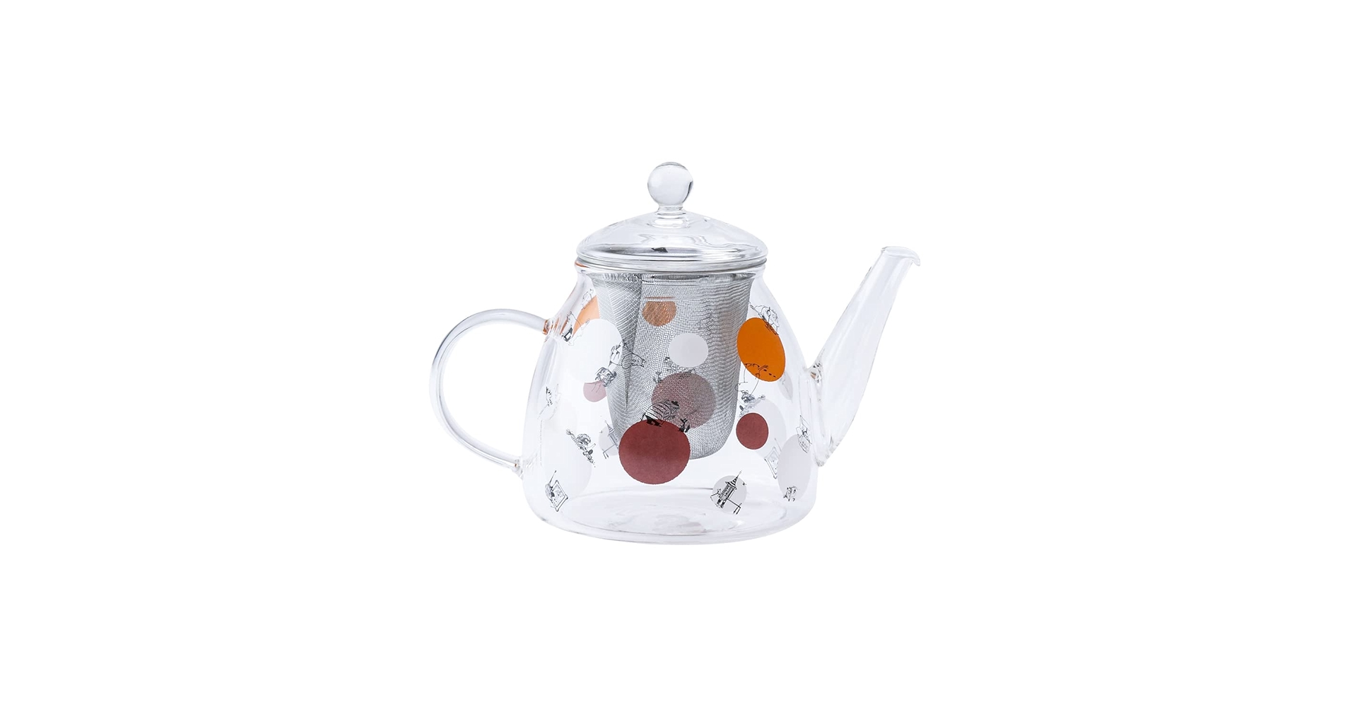 【廃盤レア】ムーミン ティーポット 湯呑み6客セット 未使用】ムーミン 茶器セット 茶漉し付きティーポットと湯呑み