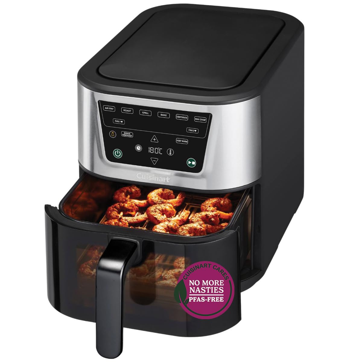 Cuisinart Compact 7.6L Air Fryer Single drawer 7-in-1, Silver