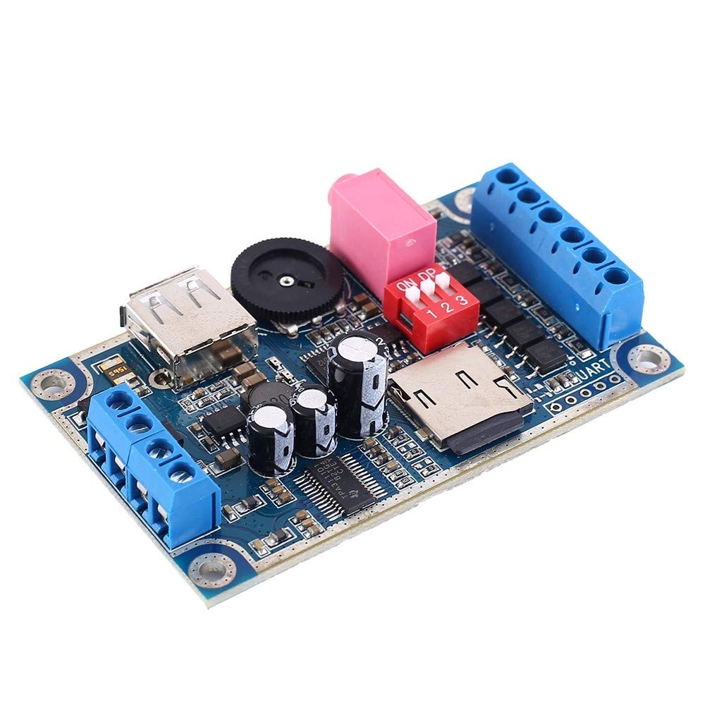 Modulo Audio WAV MP3 Music Voice Player Scheda Programmabile 10W DC 12V-24V Supporto TF Card U-Disk