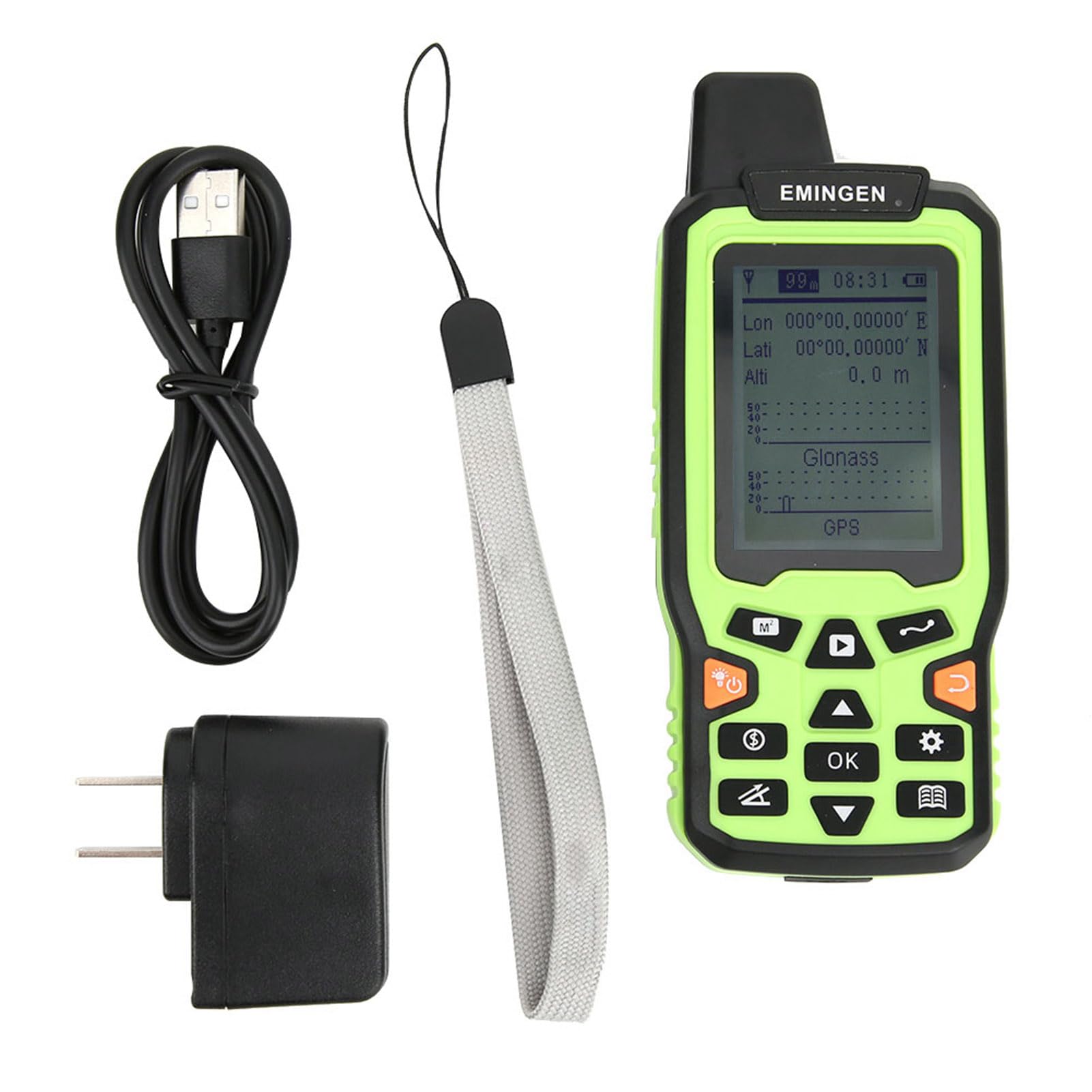 Hoge Nauwkeurigheid GNSS-landmeter, Mini Draagbaar Handbediend Meetinstrument voor Landoppervlakte met 4 Modi, Industriële Landmeter-gebiedsmeter Meetapparaat voor